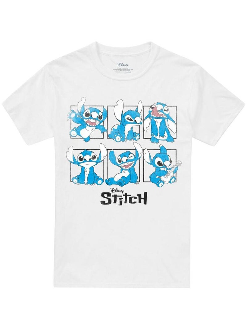 Lilo & Stitch - T-shirt style Blocs graphiques Blanc - Kiabi