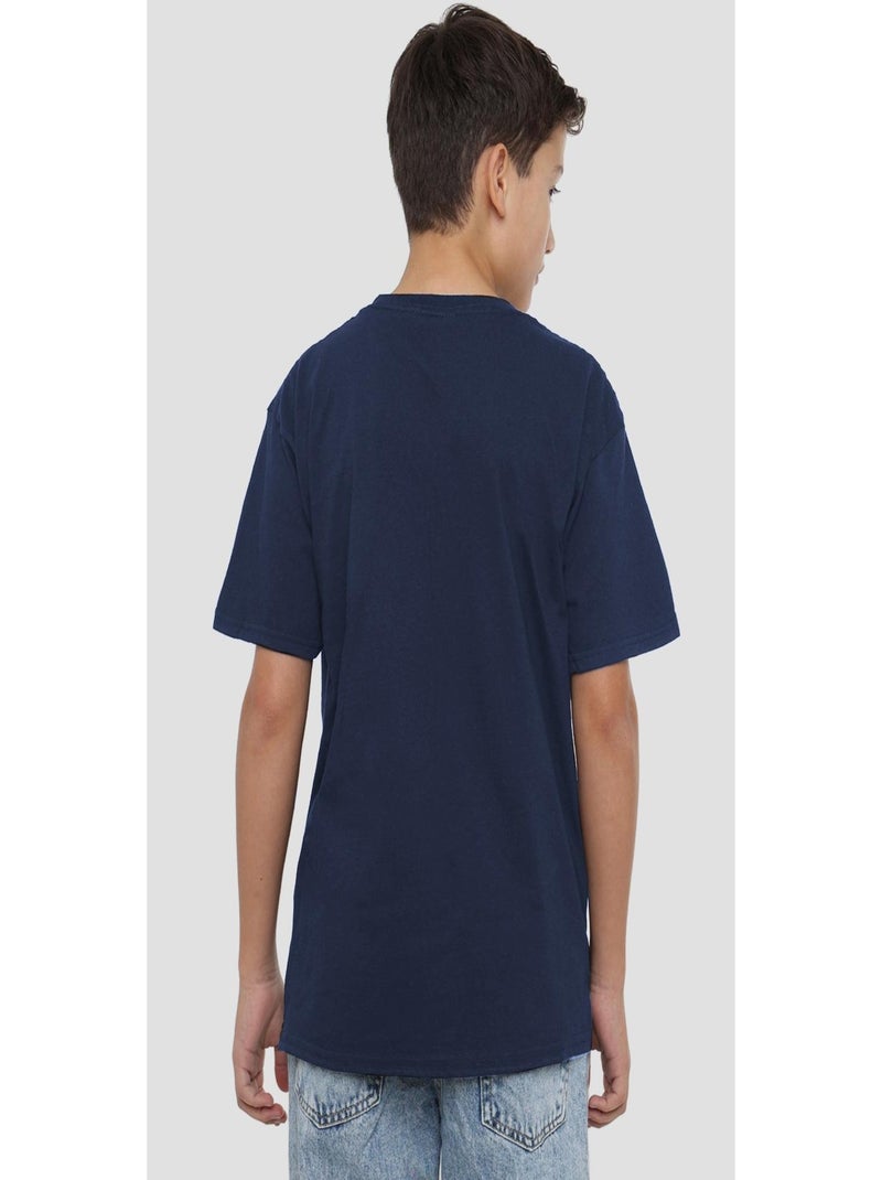 Lilo & Stitch - T-shirt TRICK OR MISCHIEF Bleu marine - Kiabi