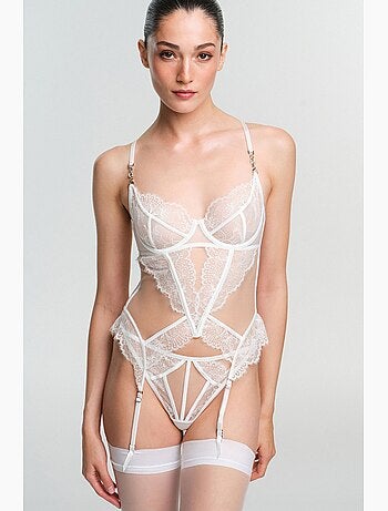 Lilya cassée bustier en dentelle penti