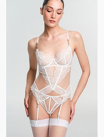 Lilya cassée bustier en dentelle penti