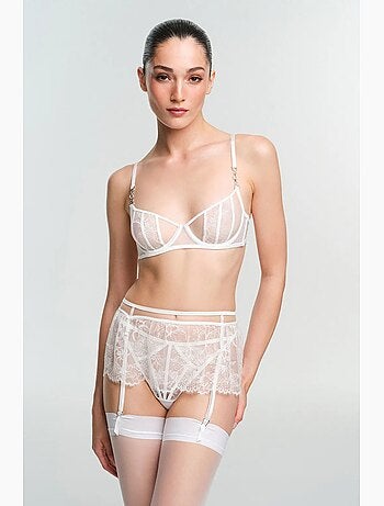 Lilya fendue soutien-gorge à armatures en dentelle penti