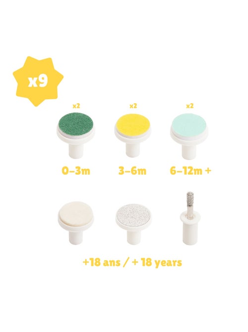 Lime à ongles électrique multi embouts 'badabulle' - Kiabi