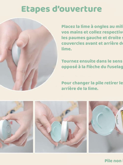 Lime à ongles électrique VERTE / Petit Bout'chou ®️ - Kiabi