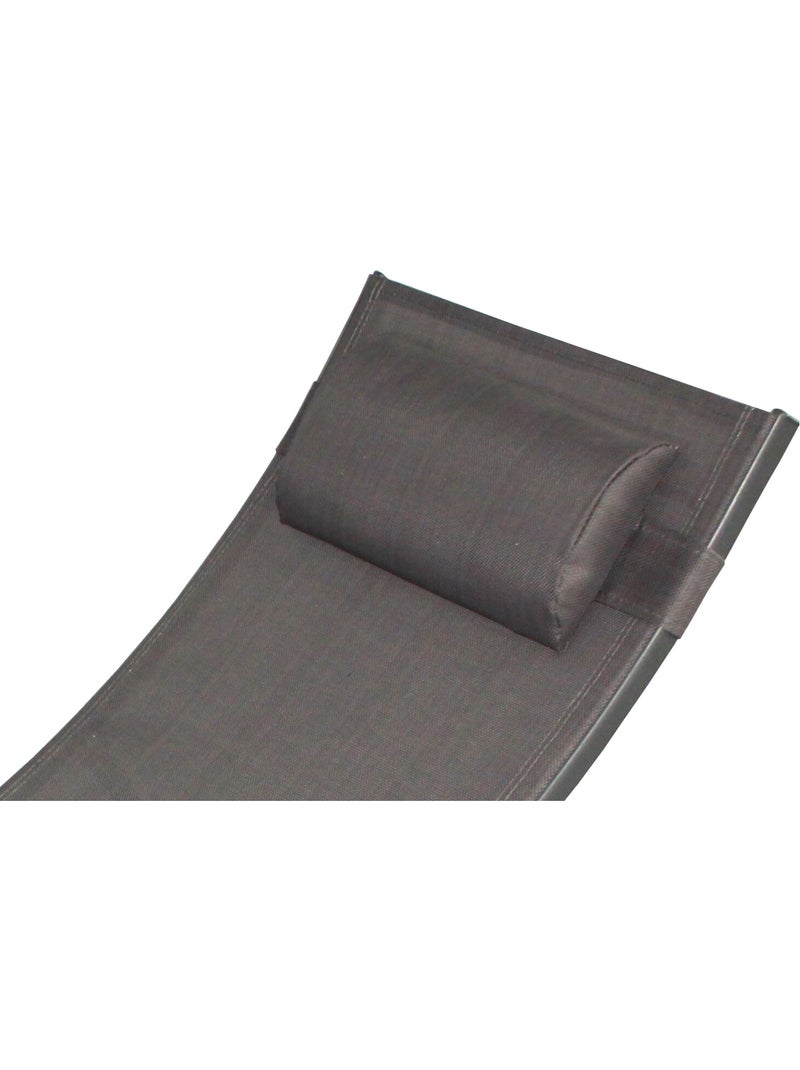 LIMEA Transat ajustable et empilable avec pieds en acier gris Gris - Kiabi