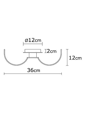 LINDA - Suspension noire en métal