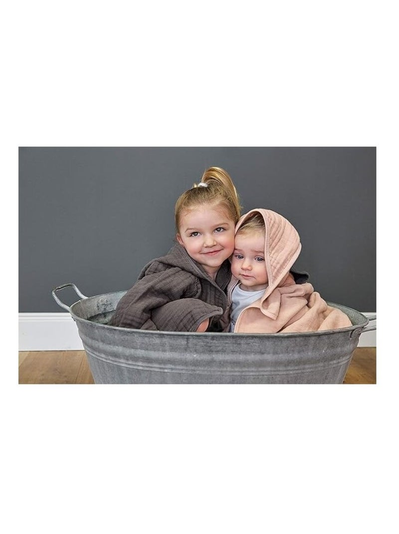 Linge de Bain pour Bébé Gaze de coton PROMO LINGE gris anthracite - Kiabi