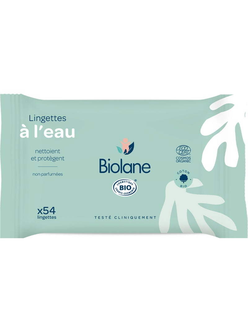 Lingettes à l'eau certifiées biologiques biolane Multicolore - Kiabi