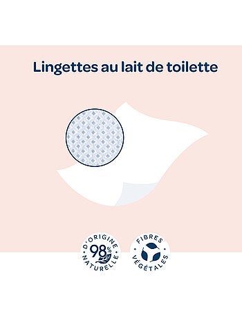 Lingettes au lait de toilette biolane