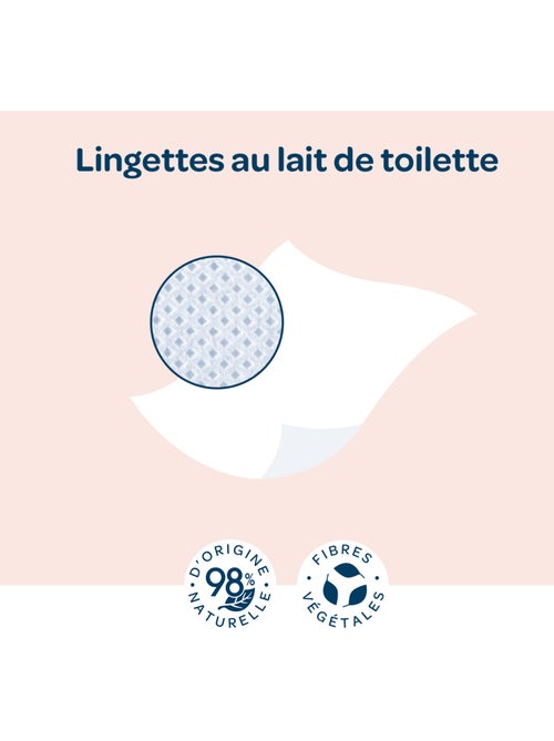 Lingettes au lait de toilette biolane - Kiabi