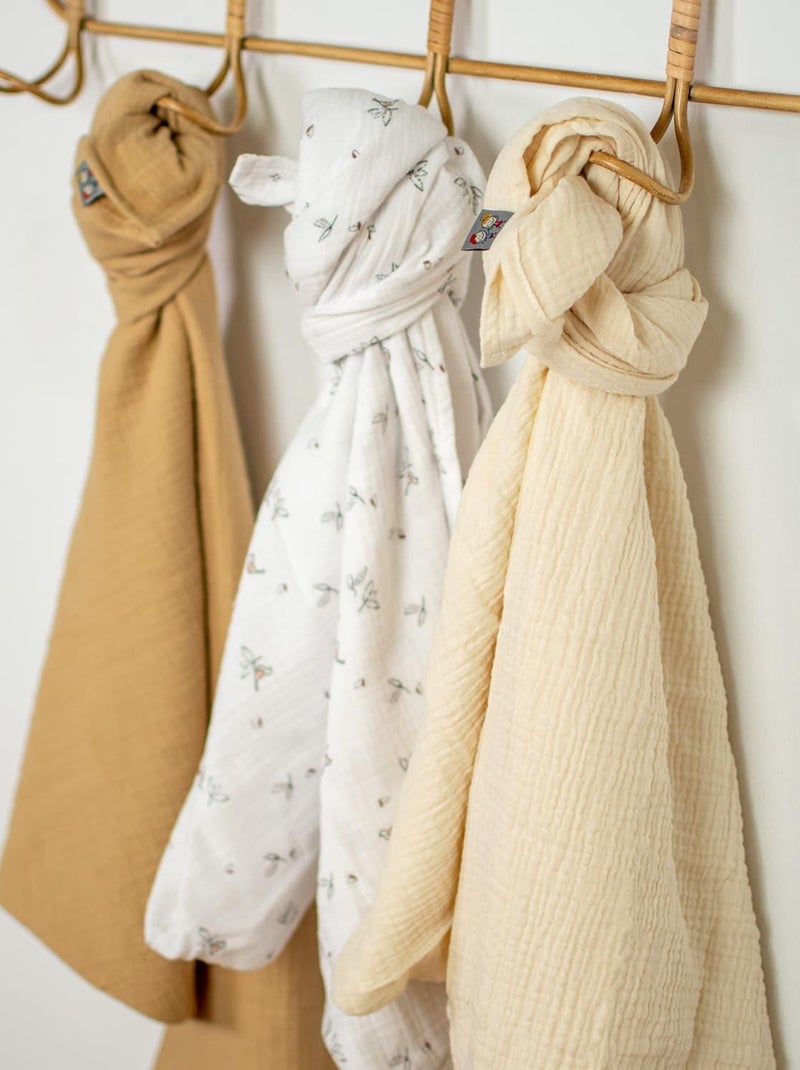 Lingettes bébé lavables 8 pièces, Melody SEVIRA KIDS Blanc - Kiabi