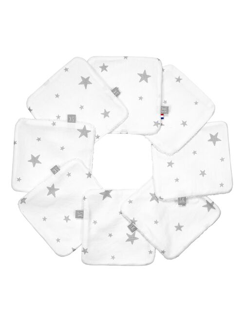 Lingettes bébé lavables en 100% coton 8 pièces, STELLA SEVIRA KIDS - Kiabi