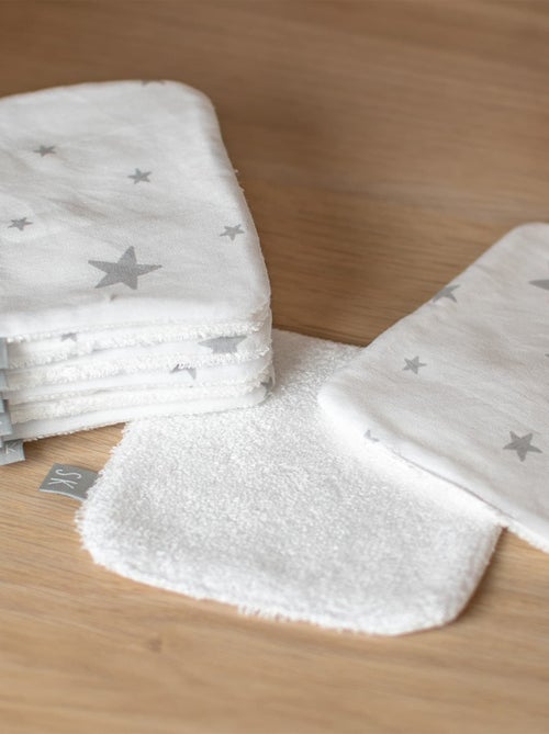 Lingettes bébé lavables en 100% coton 8 pièces, STELLA SEVIRA KIDS - Kiabi