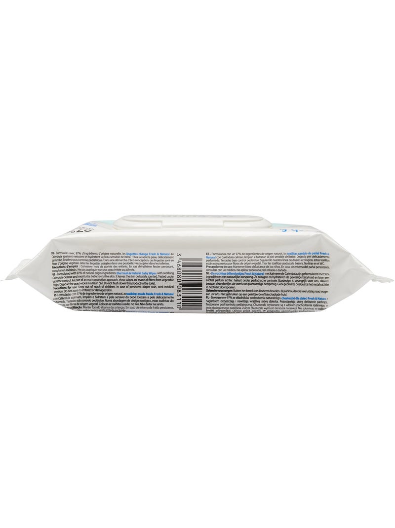Lingettes change Fresh&Natural Blanc Multicolore - Kiabi