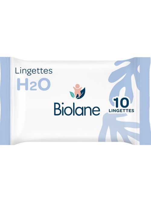 Lingettes épaisses h2o x10 biolane - Kiabi