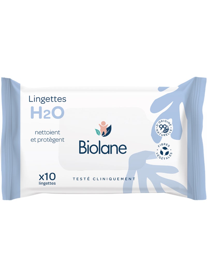 Lingettes épaisses h2o x10 biolane Multicolore - Kiabi