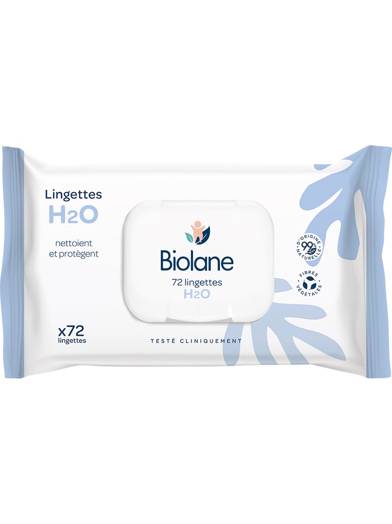 Lingettes épaisses h2o x72 biolane Multicolore - Kiabi