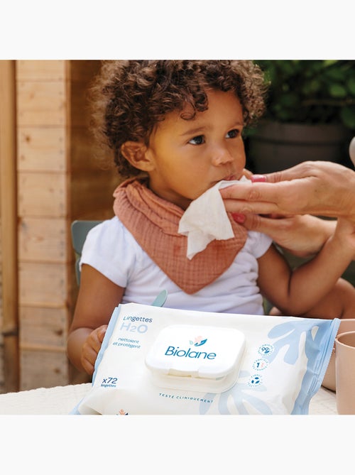 Lingettes épaisses h2o x72 biolane - Kiabi Lingettes épaisses h2o x72 biolane - Kiabi