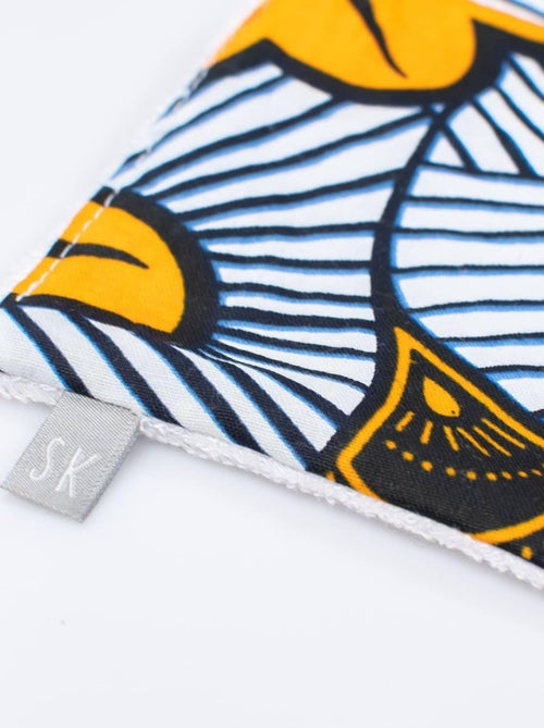 Lingettes lavables 8 pièces, Wax Fleurs de mariage SEVIRA KIDS - Kiabi