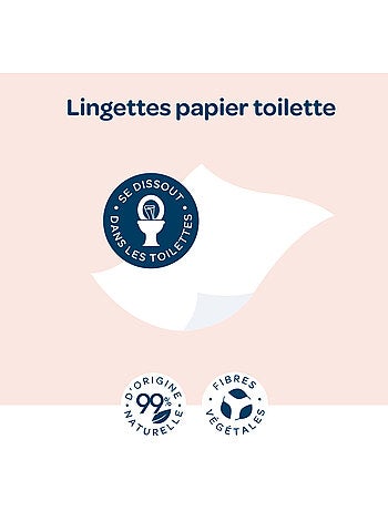 Lingettes papier toilette biolane