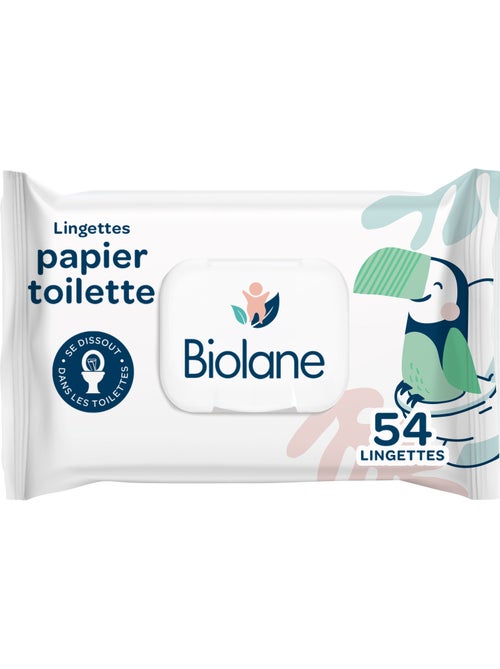 Lingettes papier toilette biolane - Kiabi