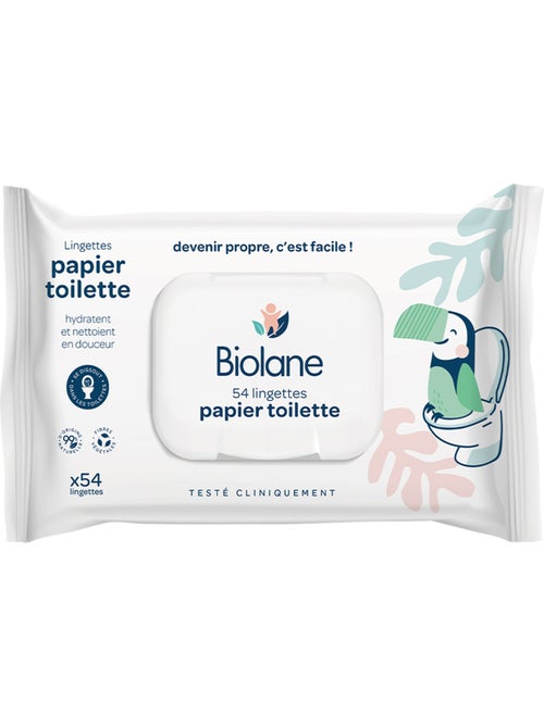 Lingettes papier toilette biolane - Kiabi