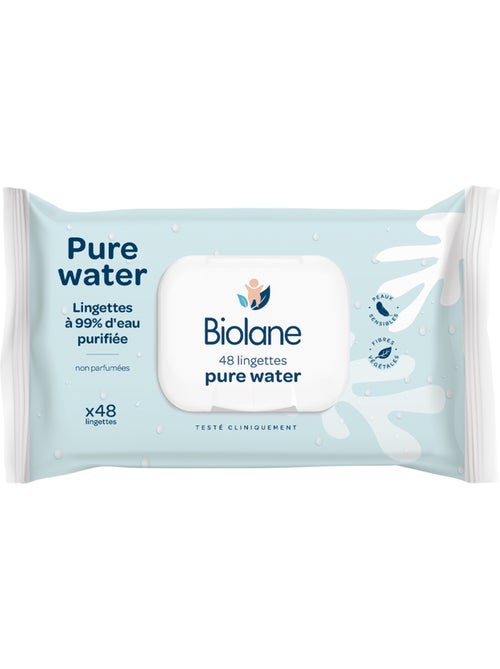 Lingettes pure water biolane - Kiabi Lingettes pure water biolane - Kiabi