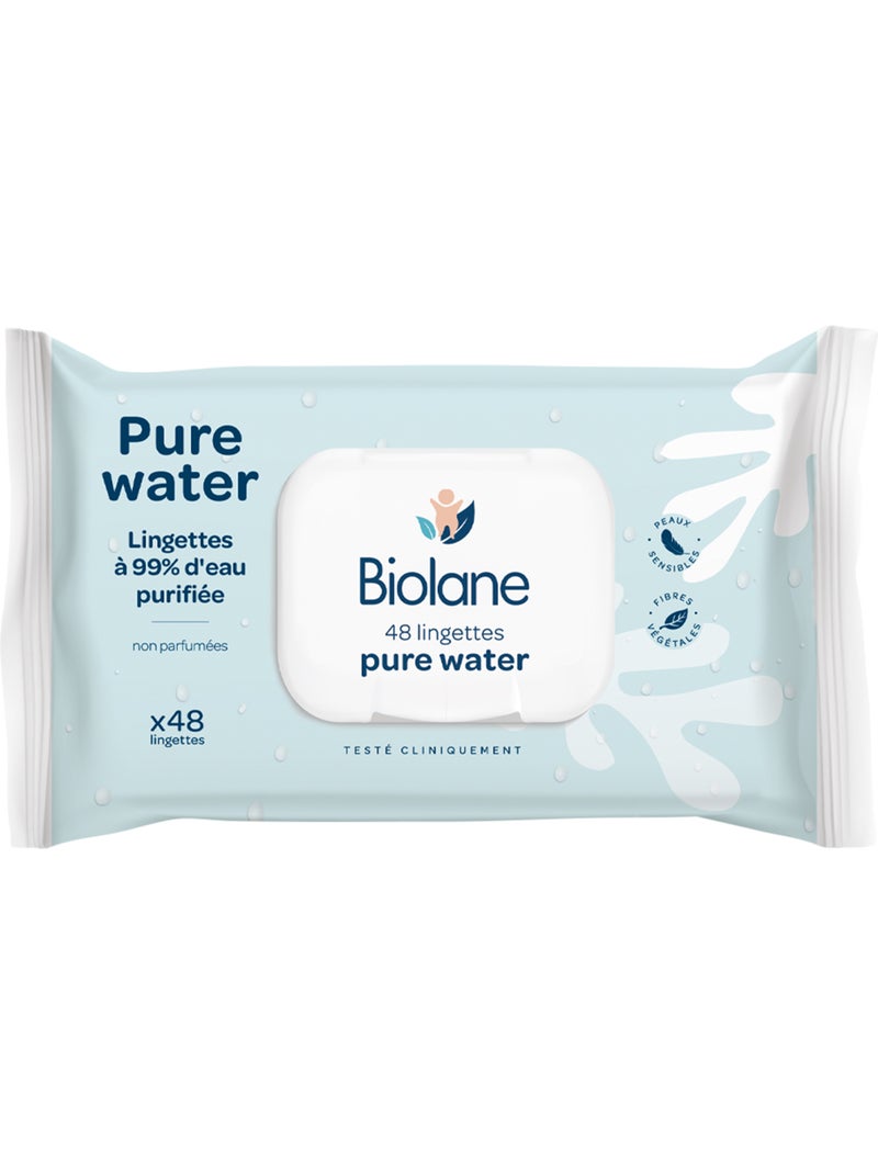 Lingettes pure water biolane Multicolore - Kiabi