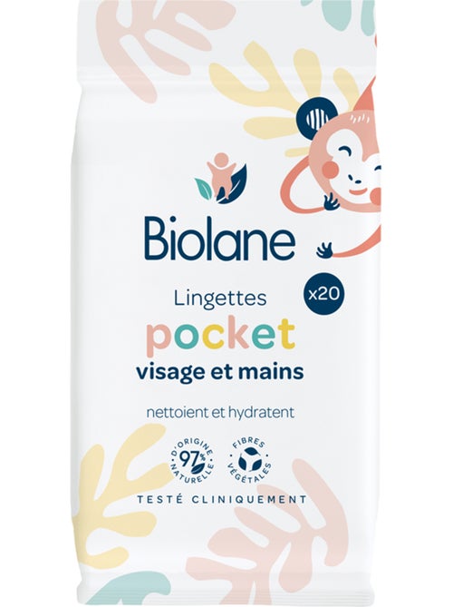 Lingettes visage et mains biolane - Kiabi