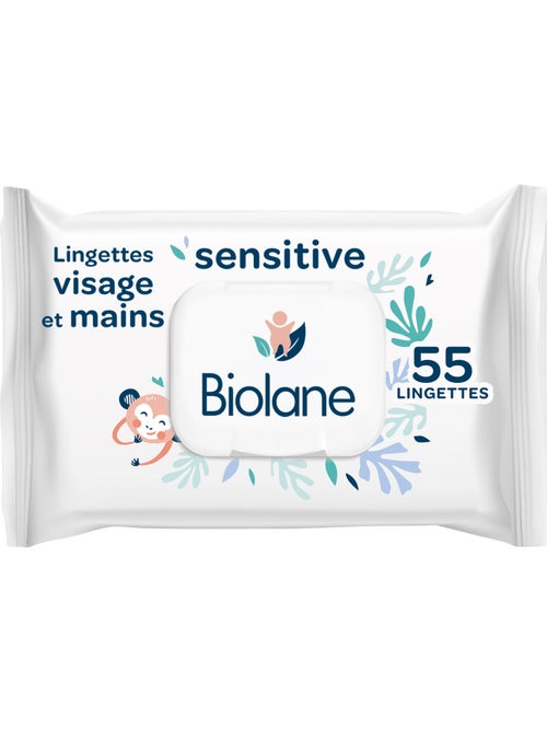 Lingettes visage et mains sensitive biolane - Kiabi Lingettes visage et mains sensitive biolane - Kiabi