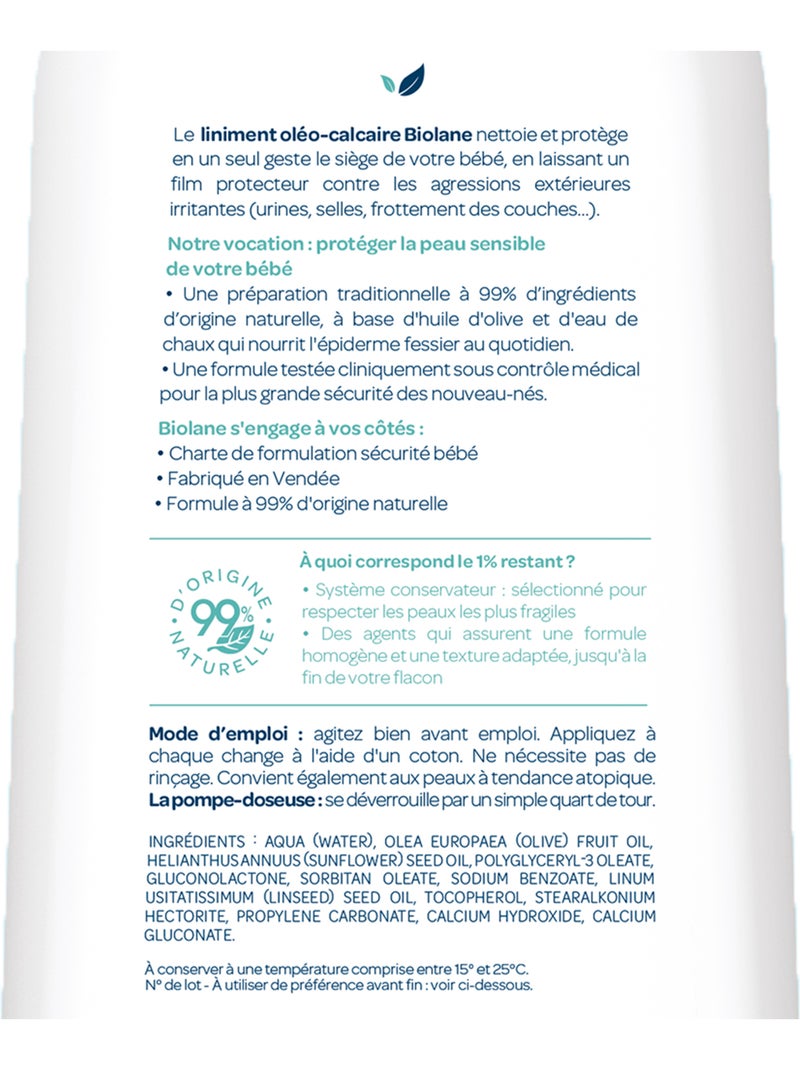 Liniment oléo-calcaire 700ml biolane Multicolore - Kiabi