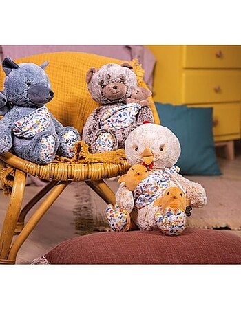 Linoo Peluche Papa Ours Oscar 35cm
