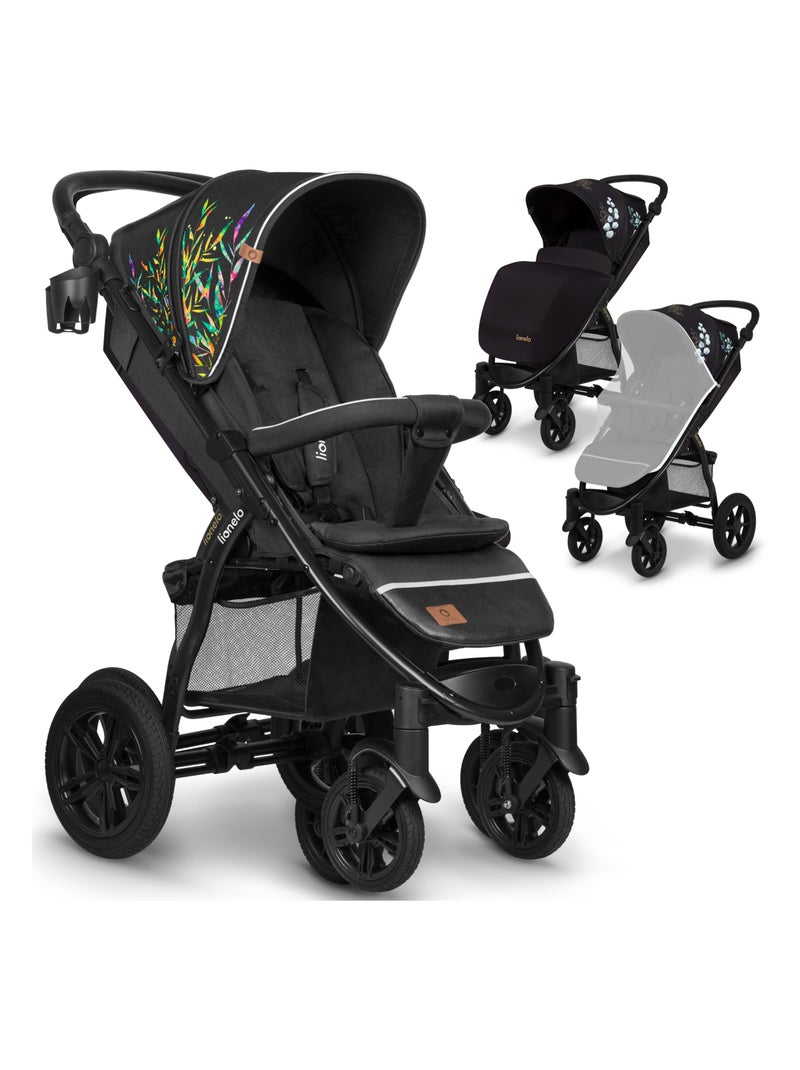LIONELO Annet Tour - Poussette canne universelle - Jusqu'à 22 kg - Dreamin' Noir Multicolore - Kiabi