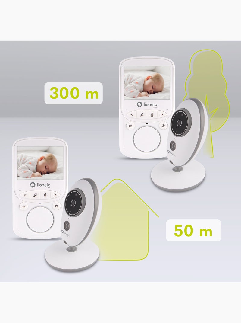 LIONELO Babyline 5.1 - Babyphone vidéo sans fil - 2 x caméras - Communication bidirectionnelle Blanc Gris - Kiabi