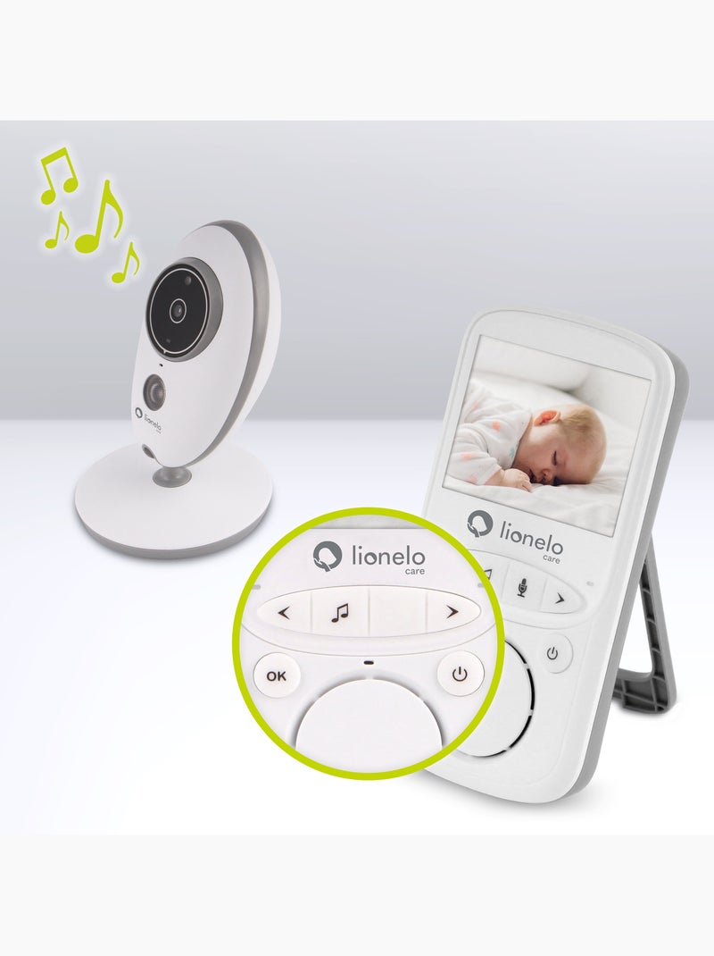LIONELO Babyline 5.1 - Babyphone vidéo sans fil - 2 x caméras - Communication bidirectionnelle Blanc Gris - Kiabi