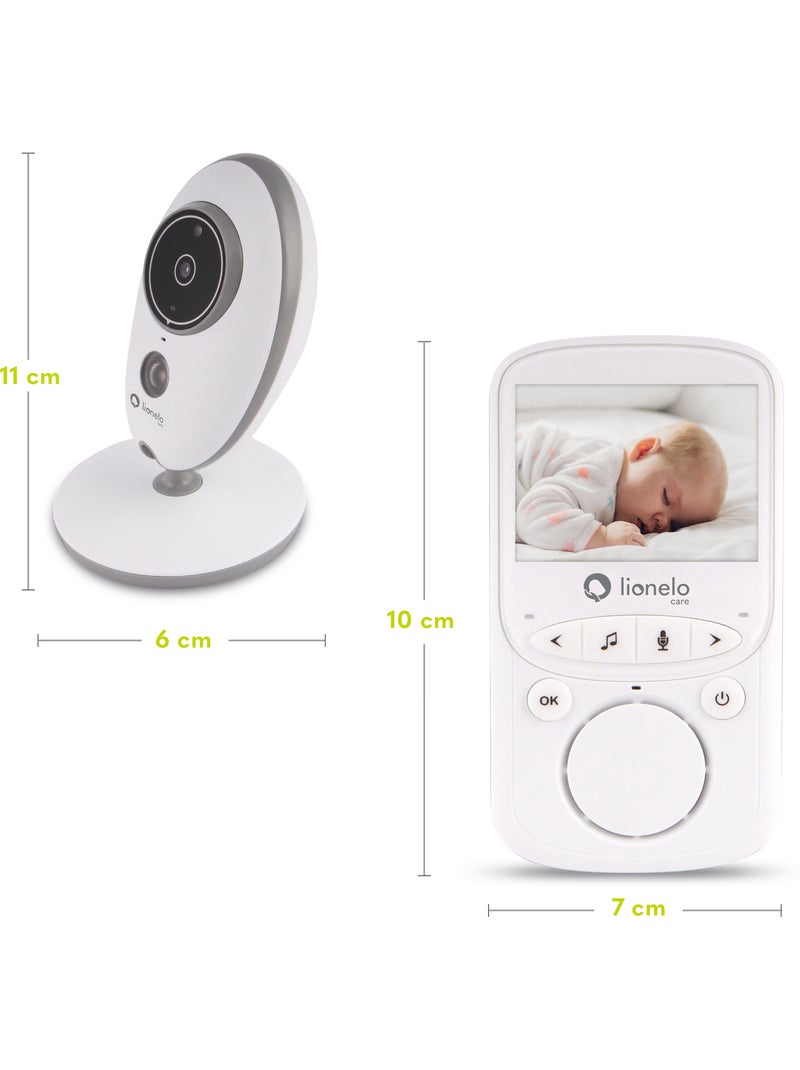 LIONELO Babyline 5.1 - Babyphone vidéo sans fil - 2 x caméras - Communication bidirectionnelle Blanc Gris - Kiabi