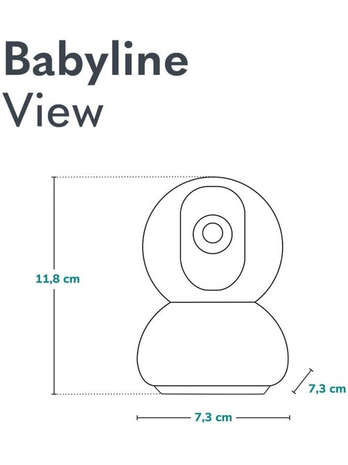 LIONELO Babyline View - Babyphone HD - Caméra Bebe WiFi - Audio Bidirectionnel - Vision nocturne - Kiabi