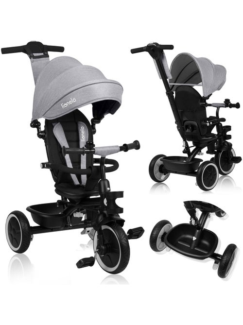 LIONELO Berry - Tricycle évolutif bébé 2en1 - Jusqu'à 25 Kg - Siège pivotant - Roue Libre - Kiabi