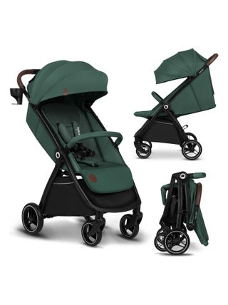 LIONELO Ingrid - Poussette bébé compacte - Jusqu'à 22 Kg - Légère & pliable - Vert