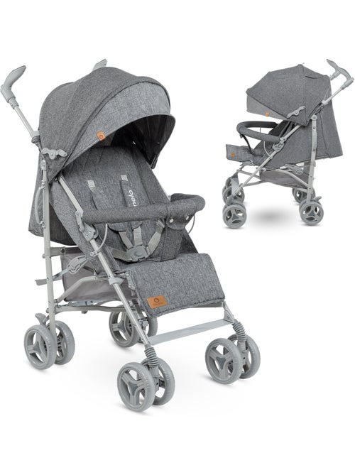 LIONELO Irma - Poussette bébé canne compacte - De 6 à 36 mois - Accessoires inclus - Gris - Kiabi