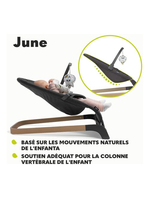 LIONELO June - Transat bébé - Mouvement de balancement naturel - Léger et stable - Kiabi