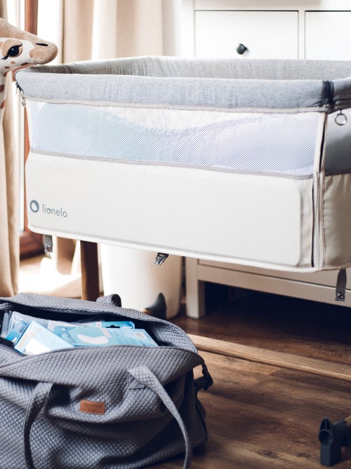 LIONELO Leonie - Lit évolutif cododo avec matelas - 0-9 kg - Hauteur et inclinaison réglables - Kiabi