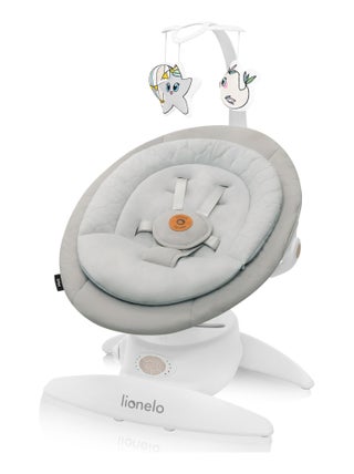 LIONELO Mell - Balancelle bébé 360° - 12 mélodies - 6 modes - Télécommande - Bluetooth