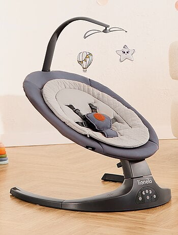 LIONELO Ralf - Transat et Balancelle Électrique Bébé - Ttélécommande - 5 vitesses de balancement