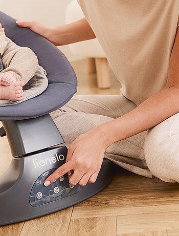 LIONELO Ralf - Transat et Balancelle Électrique Bébé - Ttélécommande - 5 vitesses de balancement