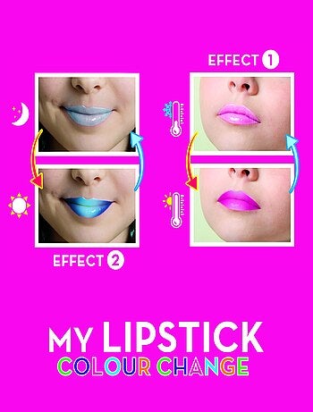 LIPSTICK COLOR REVEAL "kit rouge à lèvres multicolores