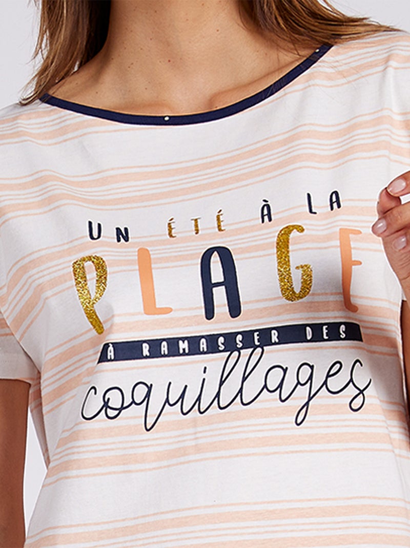 Liquette   CLAPOTIS nude - MELISSA BROWN Blanc - Kiabi