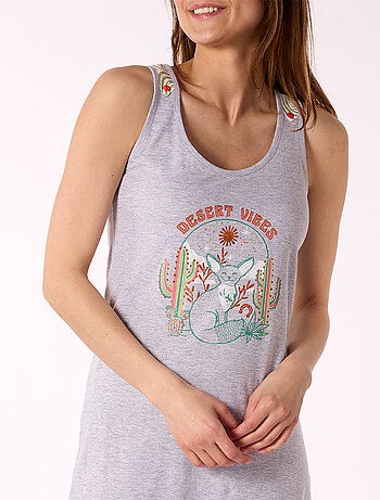 Liquette COSMIC COWGIRL gris chiné - MELISSA BROWN