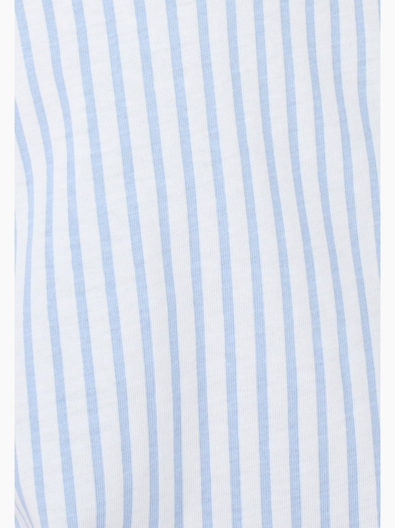 Liquette en maille jersey - Damart Bleu clair - Kiabi