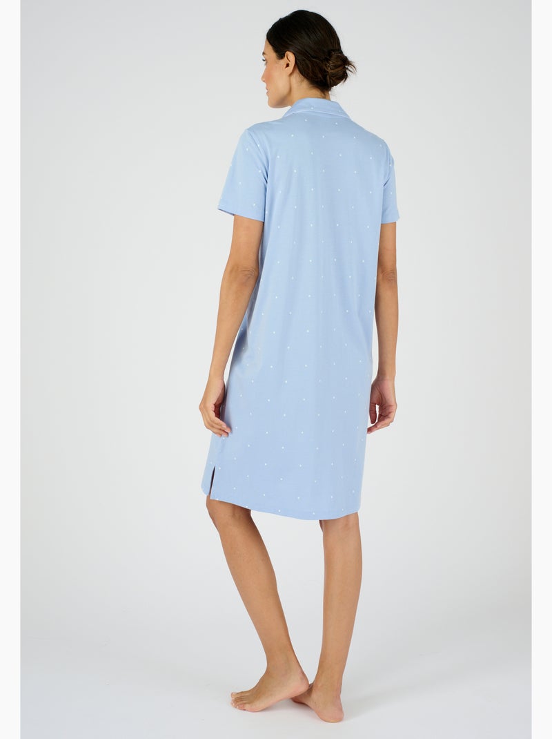 Liquette en maille jersey - Damart Bleu - Kiabi