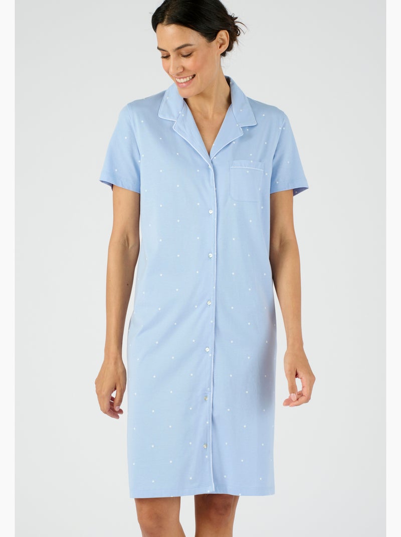 Liquette en maille jersey - Damart Bleu - Kiabi